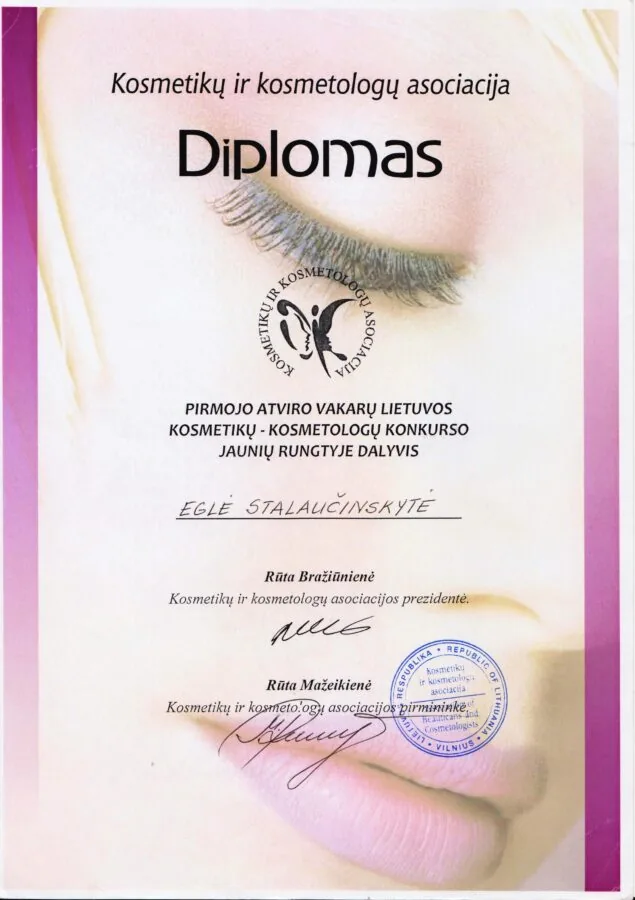 2009 kkal kosmetologų konkursas dalyvis