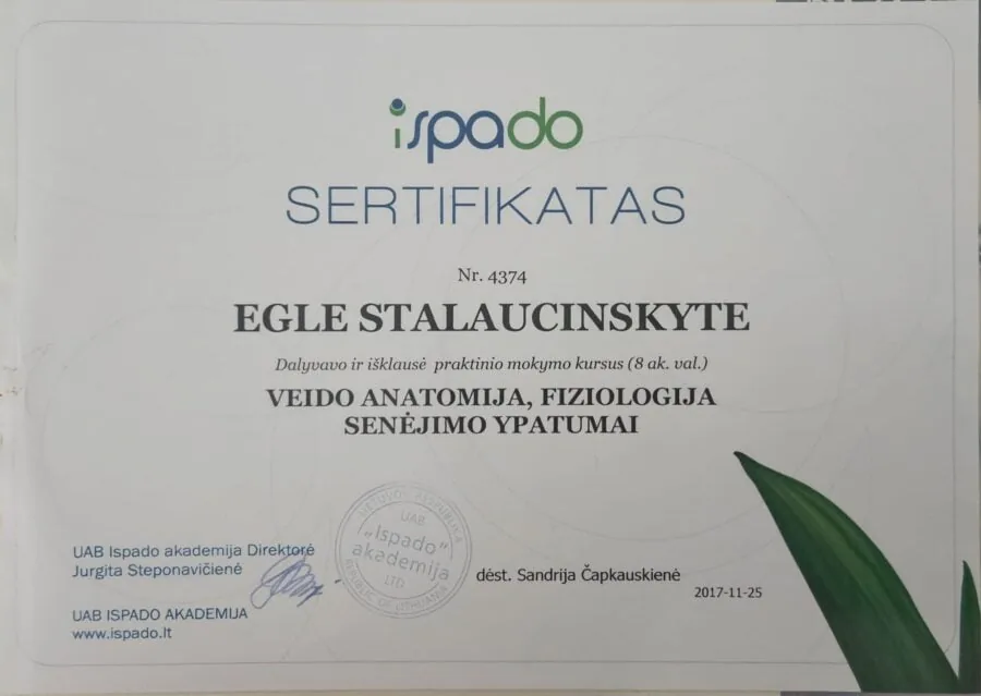 2017 veido anatomija, fiziologija, senėjimo ypatumai su sandrija Čapkauskienė