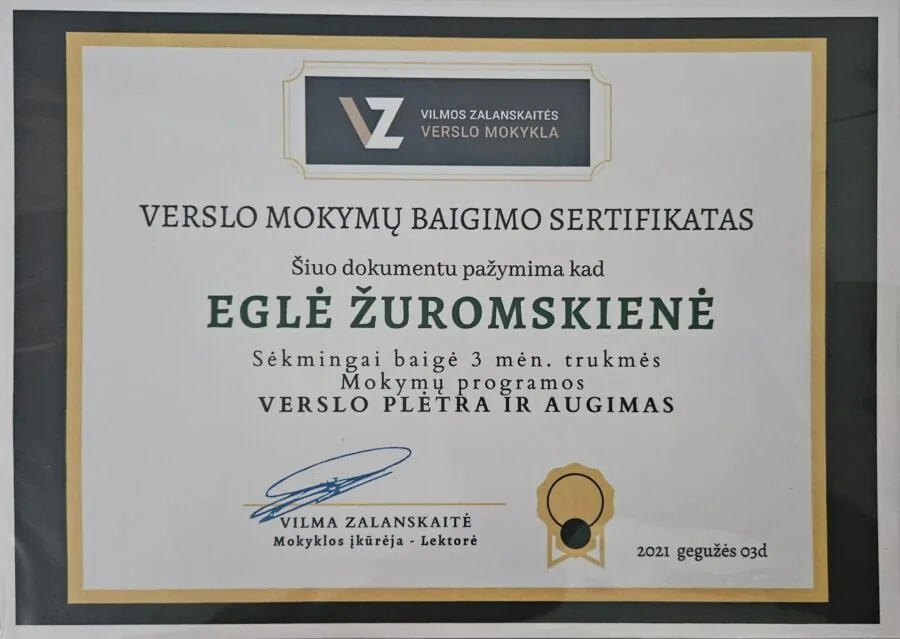 2021 vilma zalanskaitė verslo mokymai