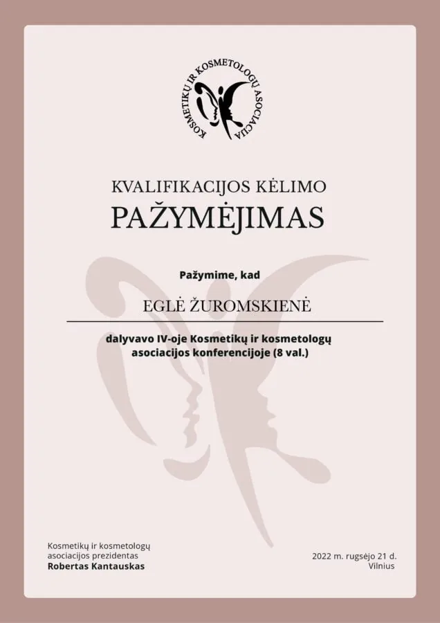 2022 kkal kosmetologų konferencija
