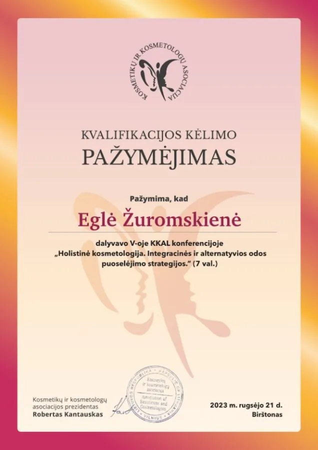 2023 kkal kosmetolgų konferencija