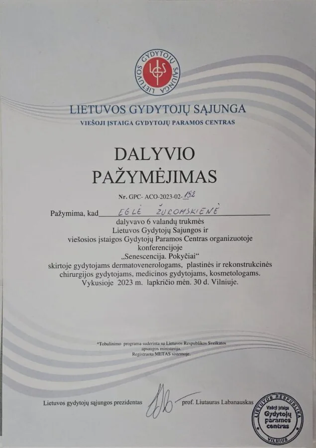 2023 konferencija senescencija. pokyčiai