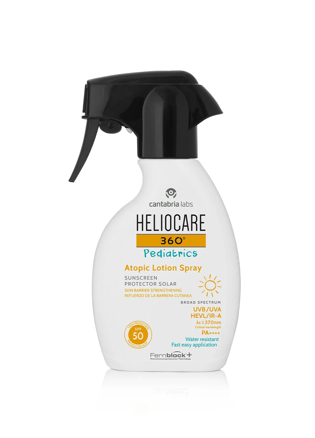 HELIOCARE 360 Pediatrics purškiama apsauga atopinei vaikų odai SPF50, 250 ml